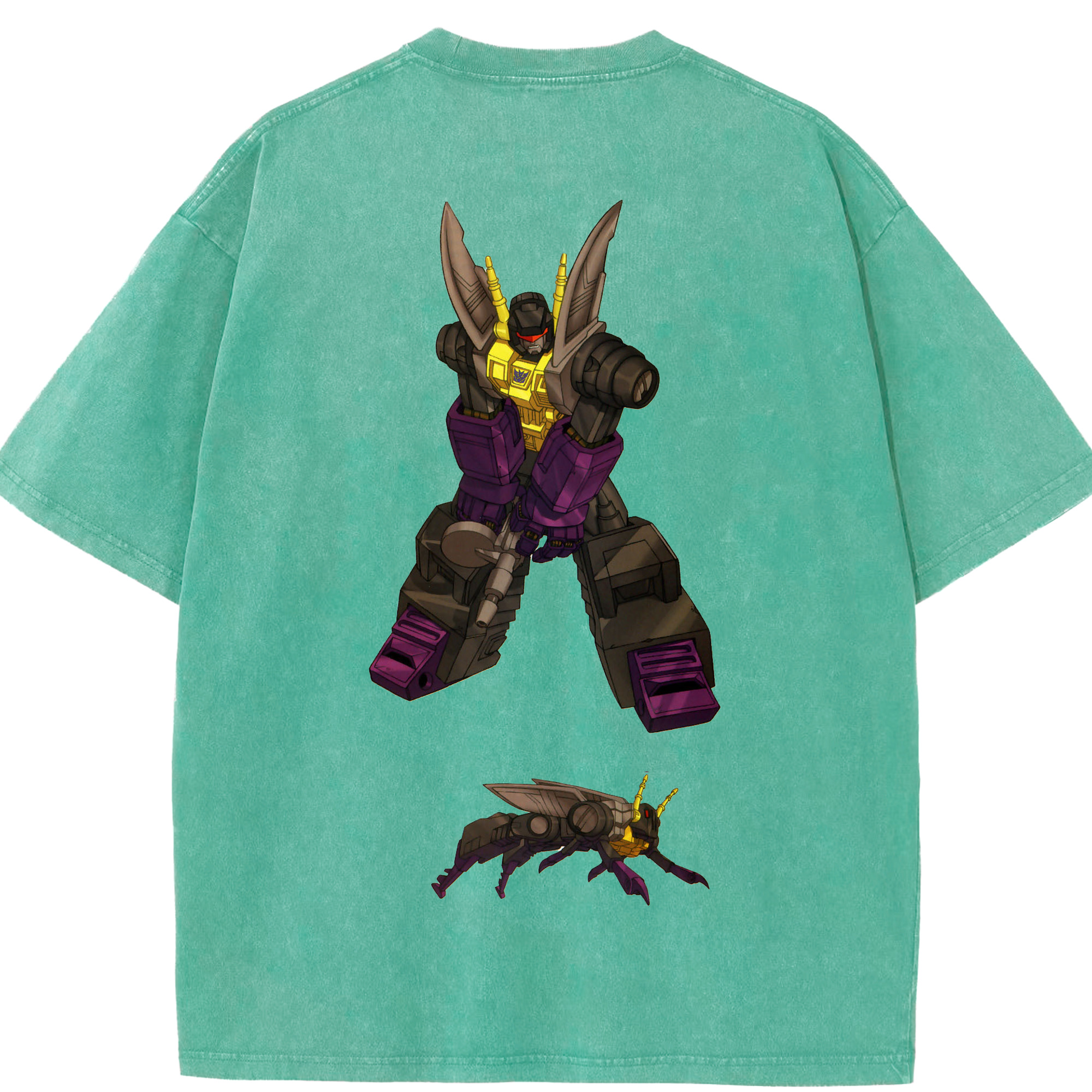 （画像用）  綿100% ヴィンテージ風 半袖Tシャツ（背面プリント）